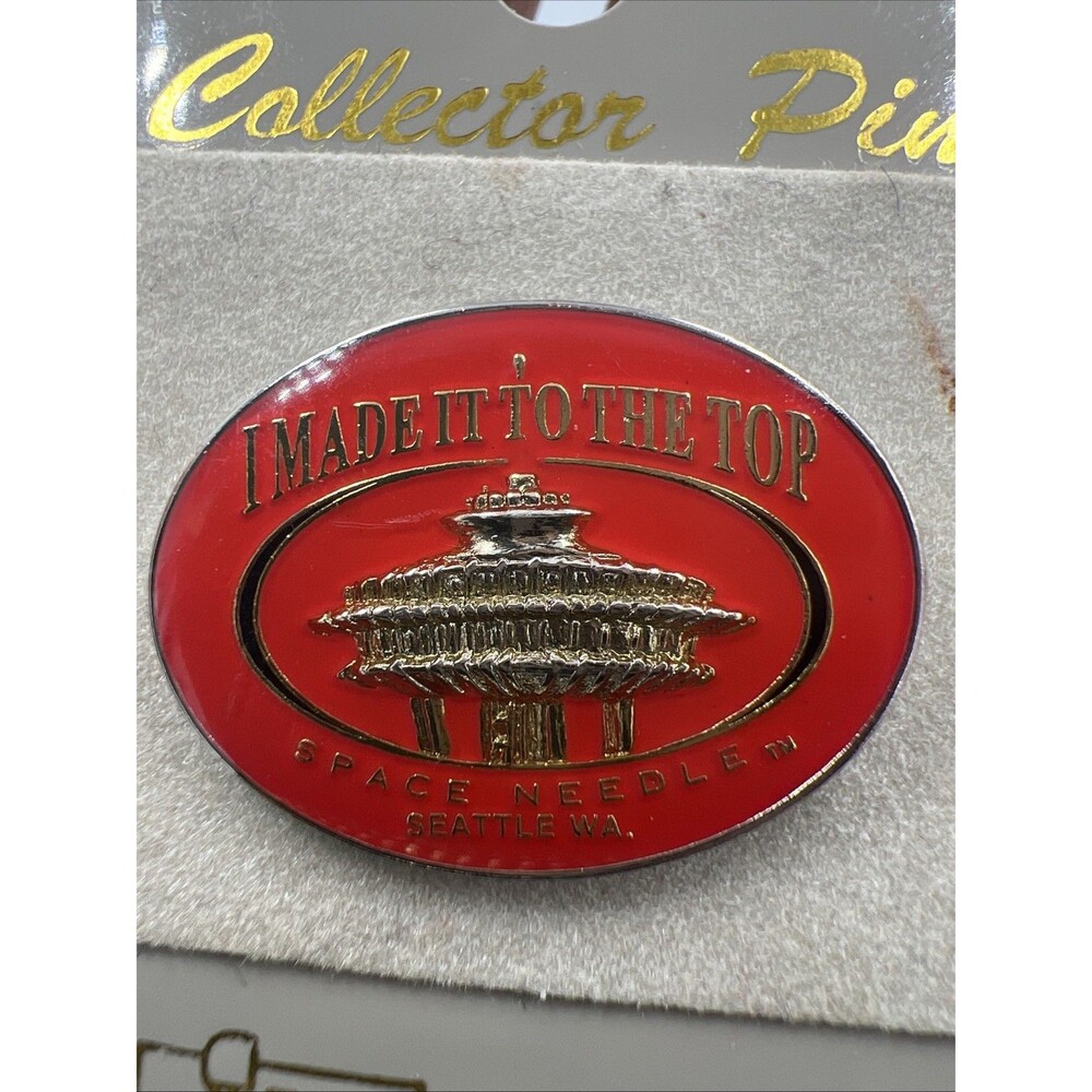Seattle Washinton Pin WA City Landmarks Space Needle Vintage